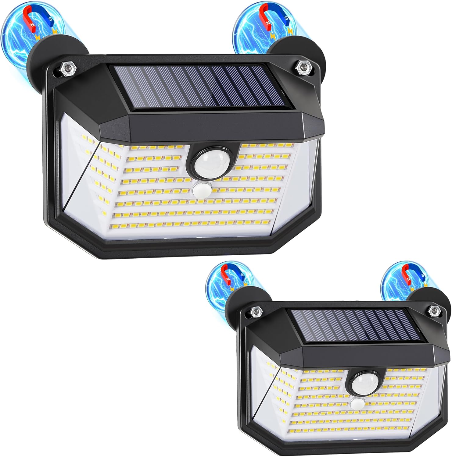 Outdoor Lighting With Motion Sensor - 178 Lampu LED Magnetik Tenaga Surya