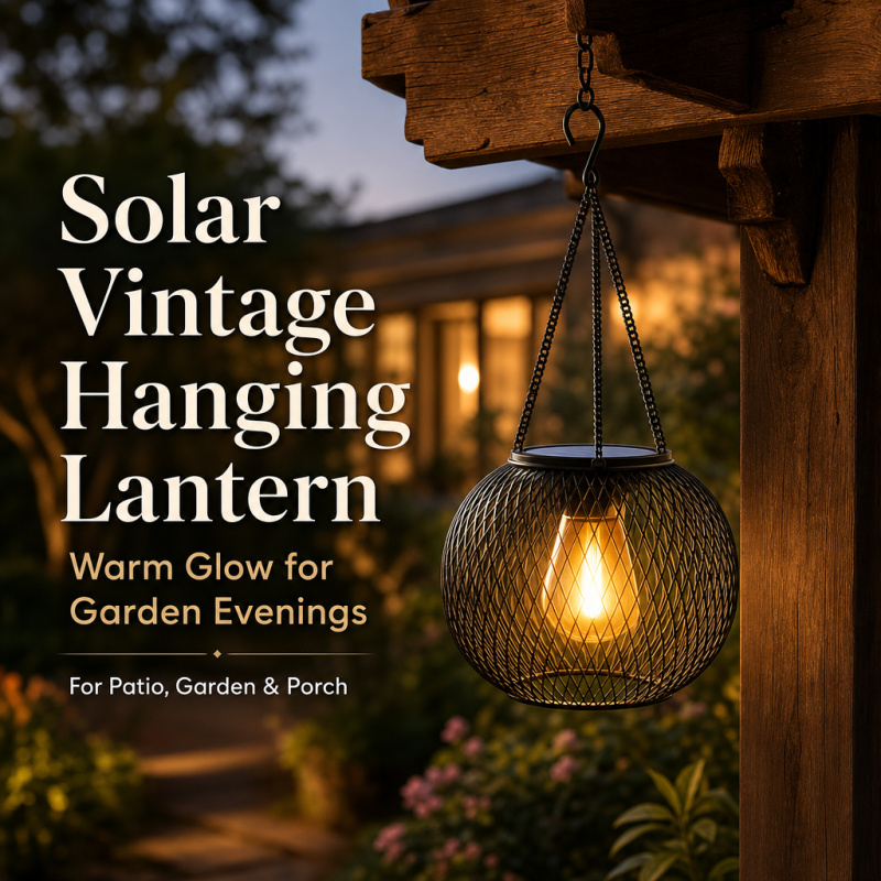 Outdoor Lighting For Backyard - Lampu Lantai Gantung LED Tenaga Surya