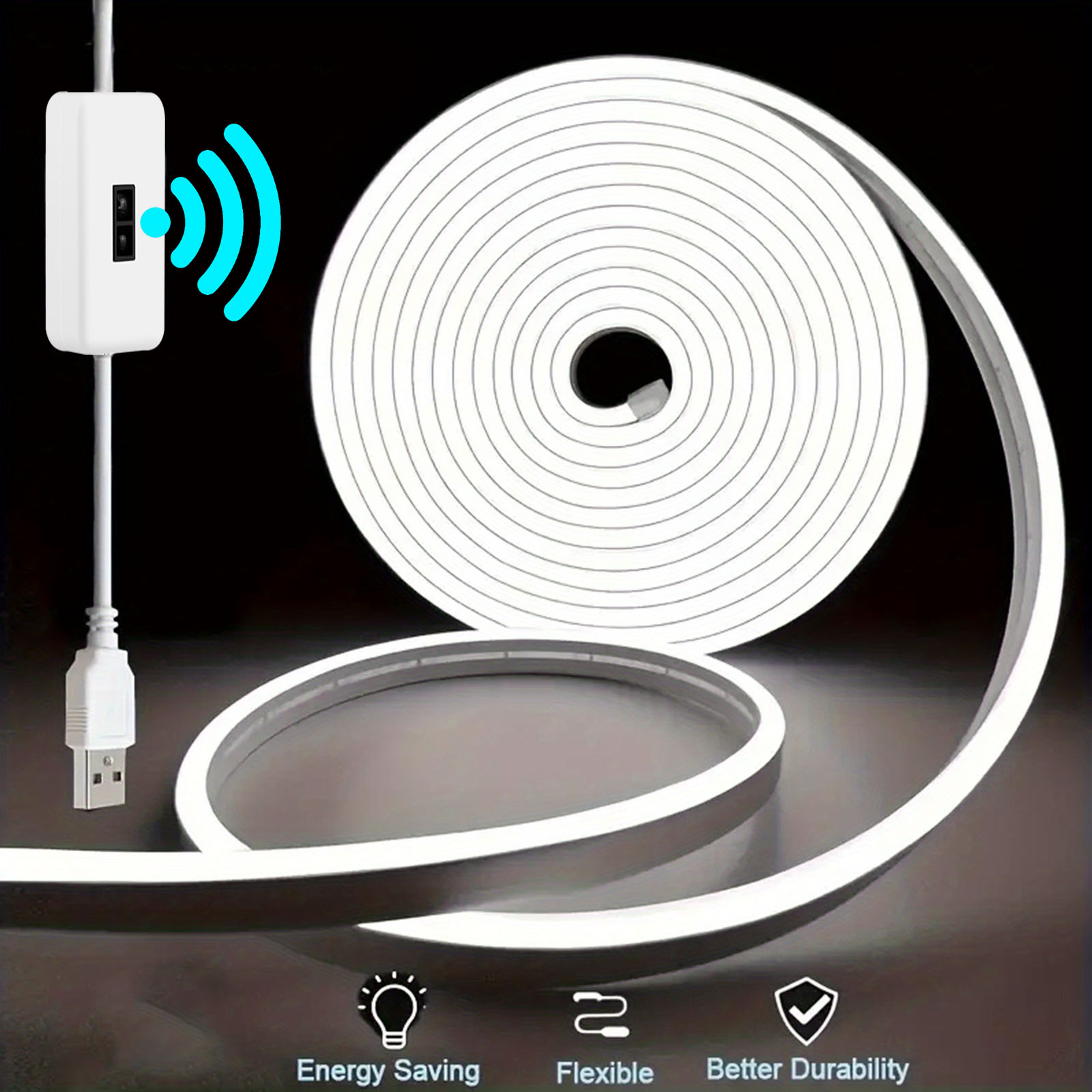 Outdoor Lighting Ideas For Party - Sensor gerak Strip lampu LED Neon,