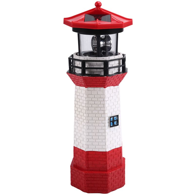 Outdoor Lighting Beacon - Lampu Mercusuar Putar Tenaga Surya LED