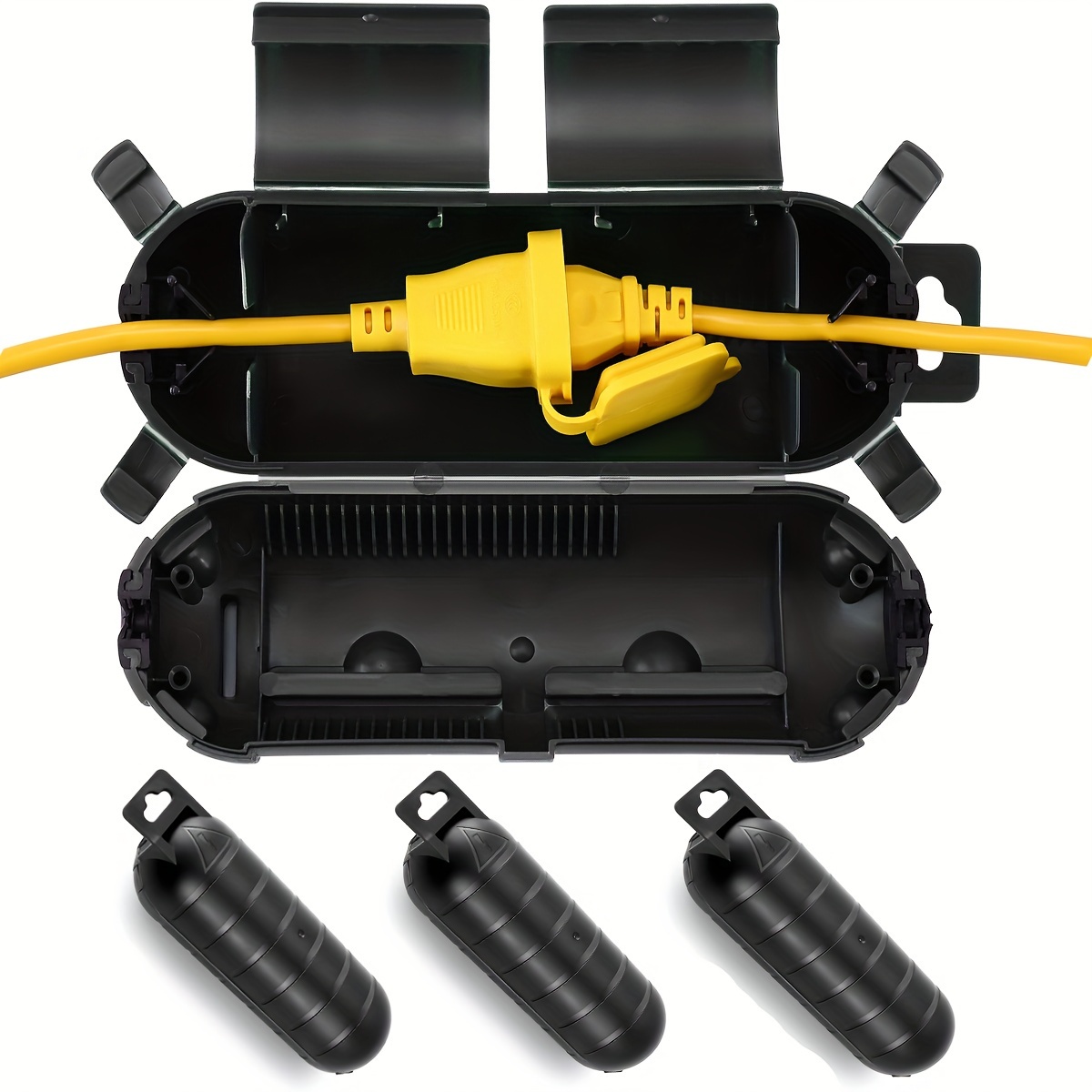 Outdoor Lighting Extension Cord - Tutup keamanan pelindung koneksi steker kabel