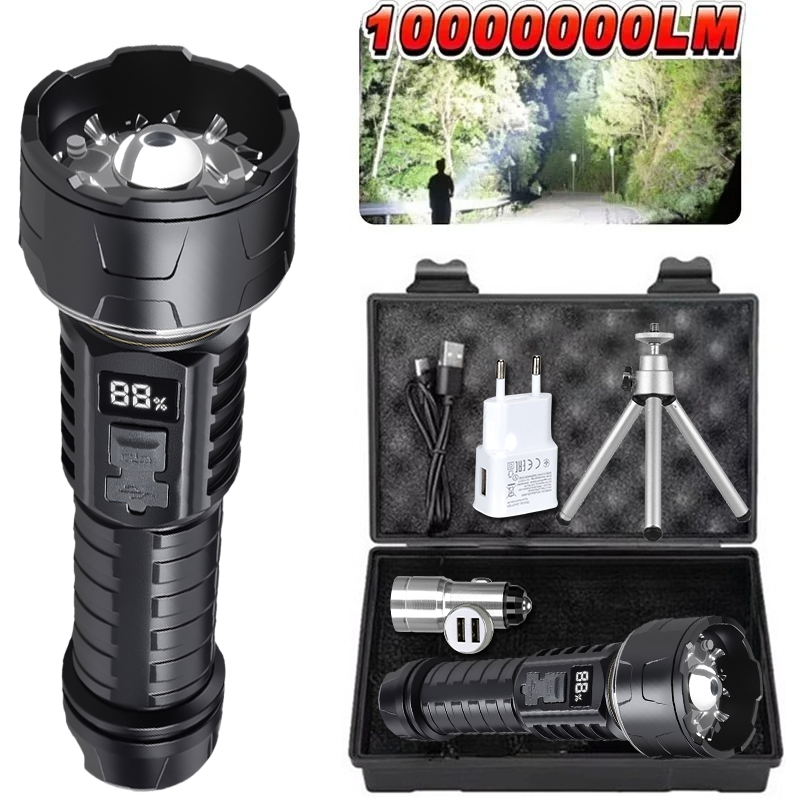Outdoor Lighting Junction Box - Senter LED COB Lentera Isi Ulang