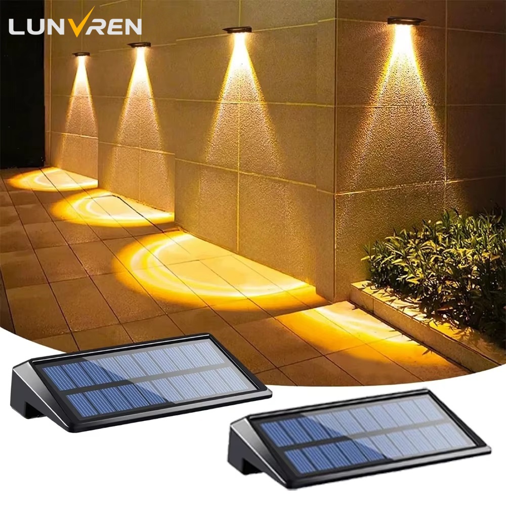 Outdoor Lighting Beacon - Lampu Dinding tenaga surya 2 pak,