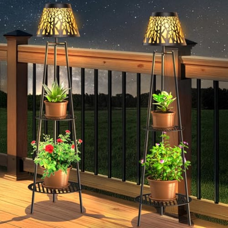 Outdoor Lighting Decoration - 2 Paket Lampu Lantai Tenaga Surya
