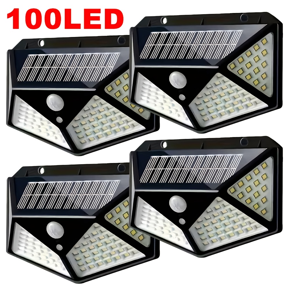 Outdoor Lighting With Motion Sensor - Lampu Taman Tenaga Surya 100LED, Lampu