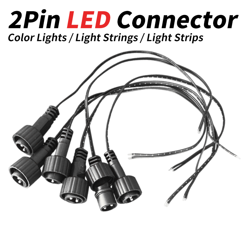 Outdoor Lighting Extension Cord - Konektor LED 2Pin dengan Kabel 25cm