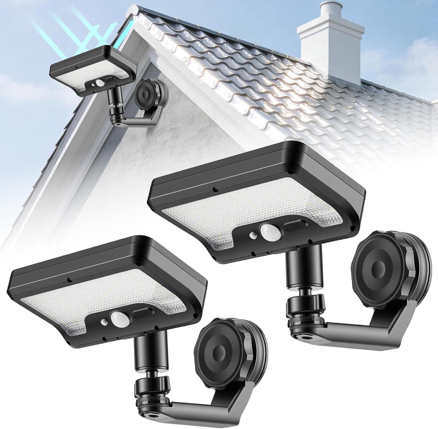 Outdoor Lighting With Motion Sensor - Lampu Tenaga Surya Magnetik Sensor Gerak