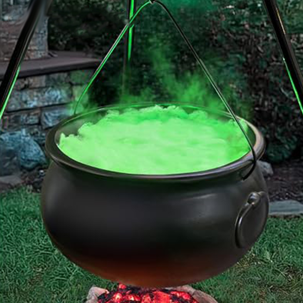 Outdoor Lighting Accent - Kuali Penyihir Halloween di Tripod dengan