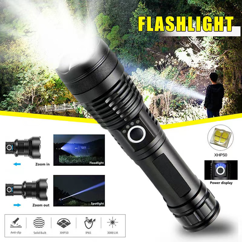 Outdoor Lighting Ideas For Party - Senter Led XHP70 Daya Tinggi USB-C
