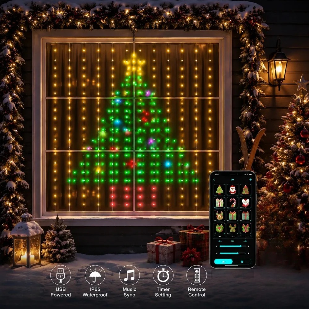 Lampu Tirai LED Pixel untuk Lu - Outdoor Lighting Decoration ulasan dan harga