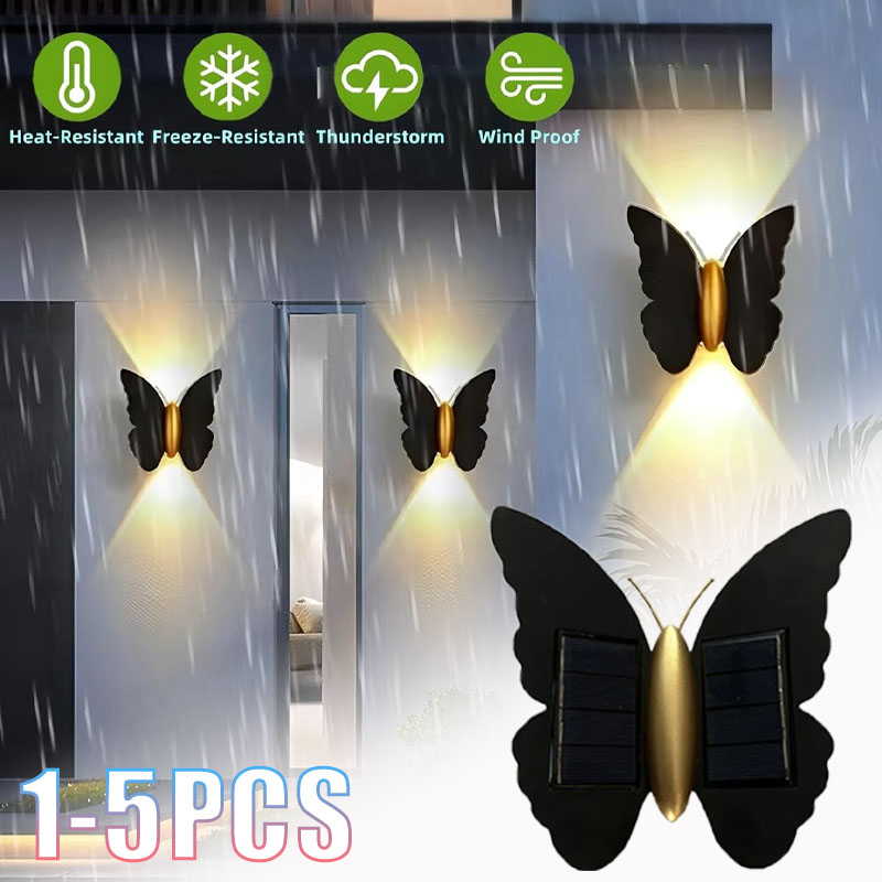 1-5 Buah Lampu Dinding Kupu-ku - Outdoor Lighting Accent ulasan dan harga