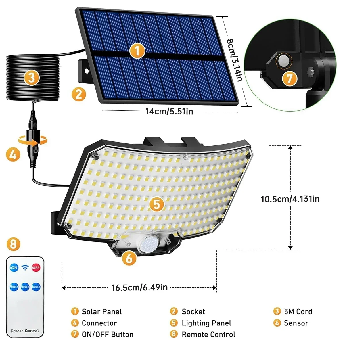 Lampu Luar Ruangan Tenaga Sury - Outdoor Lighting With Motion Sensor ulasan dan harga