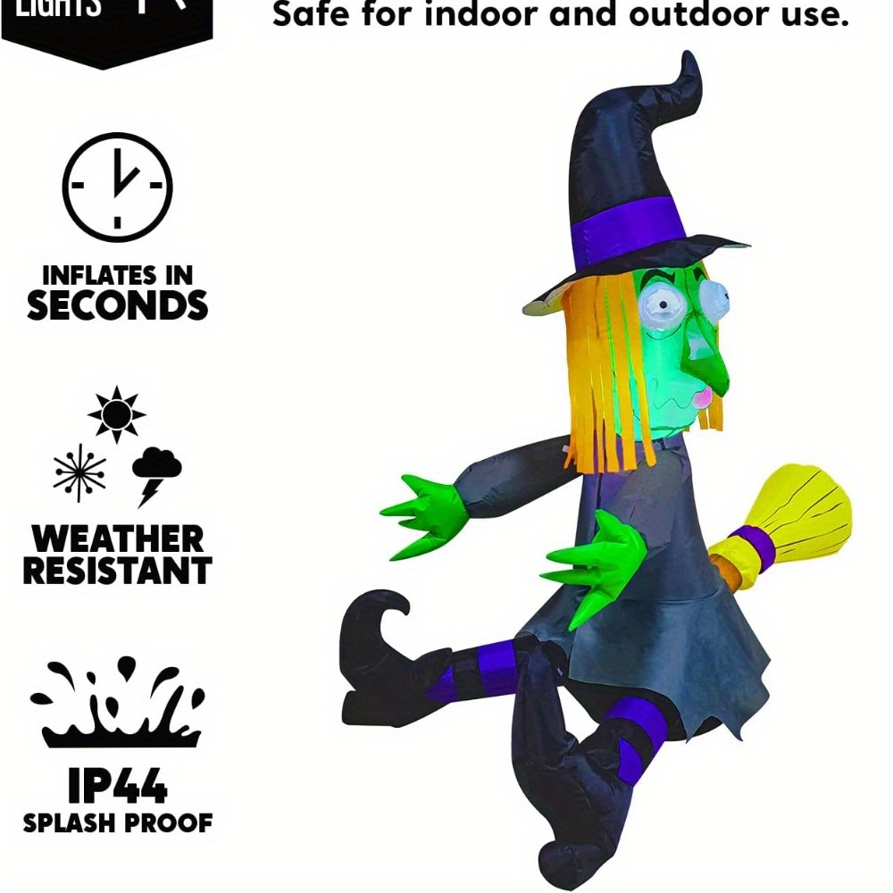 Penyihir Tiup Halloween 4FT de - Outdoor Lighting Ideas For Party ulasan dan harga