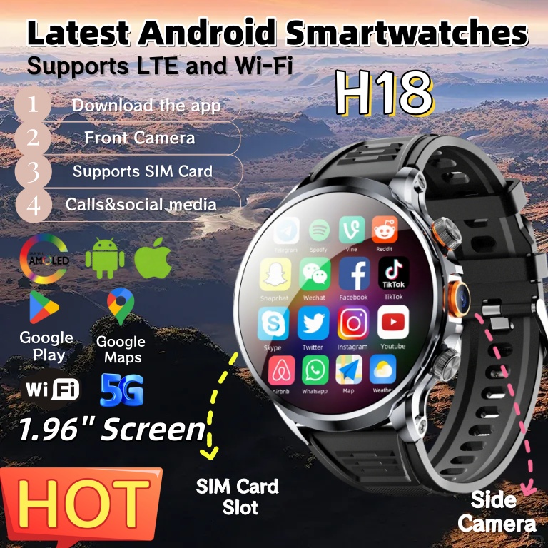 Jam Tangan Pintar Android H18  - Outdoor Lighting Video ulasan dan harga