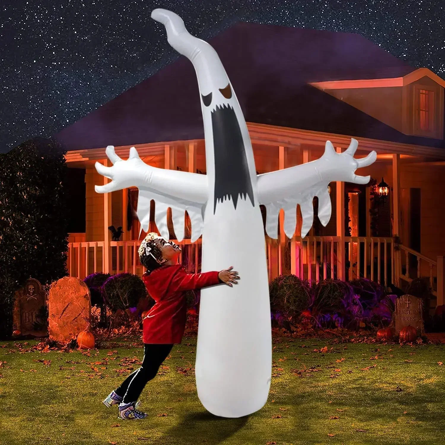 Hantu Menakutkan Tiup Hallowee - Outdoor Lighting Ideas For Party ulasan dan harga