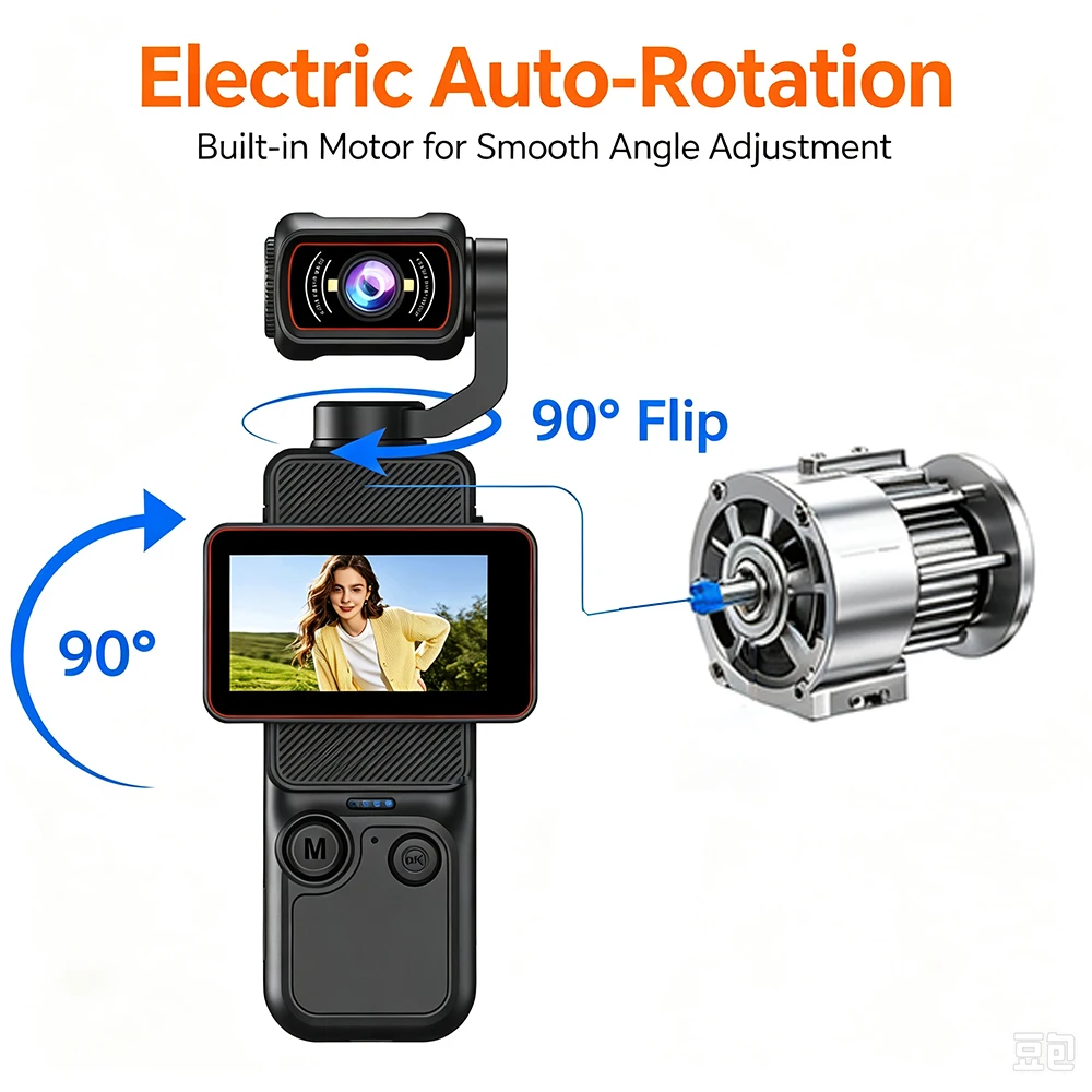 Kamera Vlog Genggam Saku Baru, - Outdoor Lighting Video ulasan dan harga