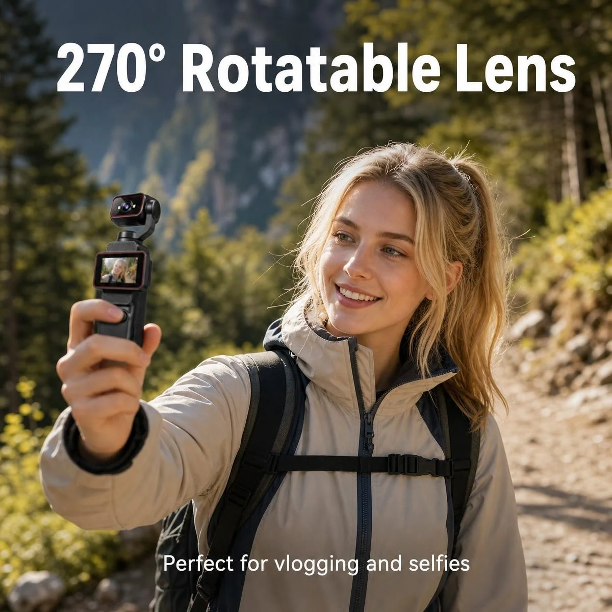 Kamera Vlog Genggam Saku Baru, - Outdoor Lighting Video ulasan dan harga