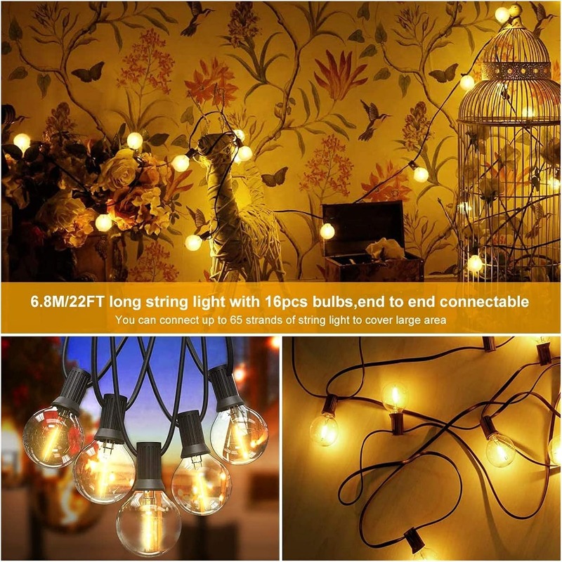 Lampu LED Outdoor 64FT G40 unt - Outdoor Lighting Ideas For Party ulasan dan harga