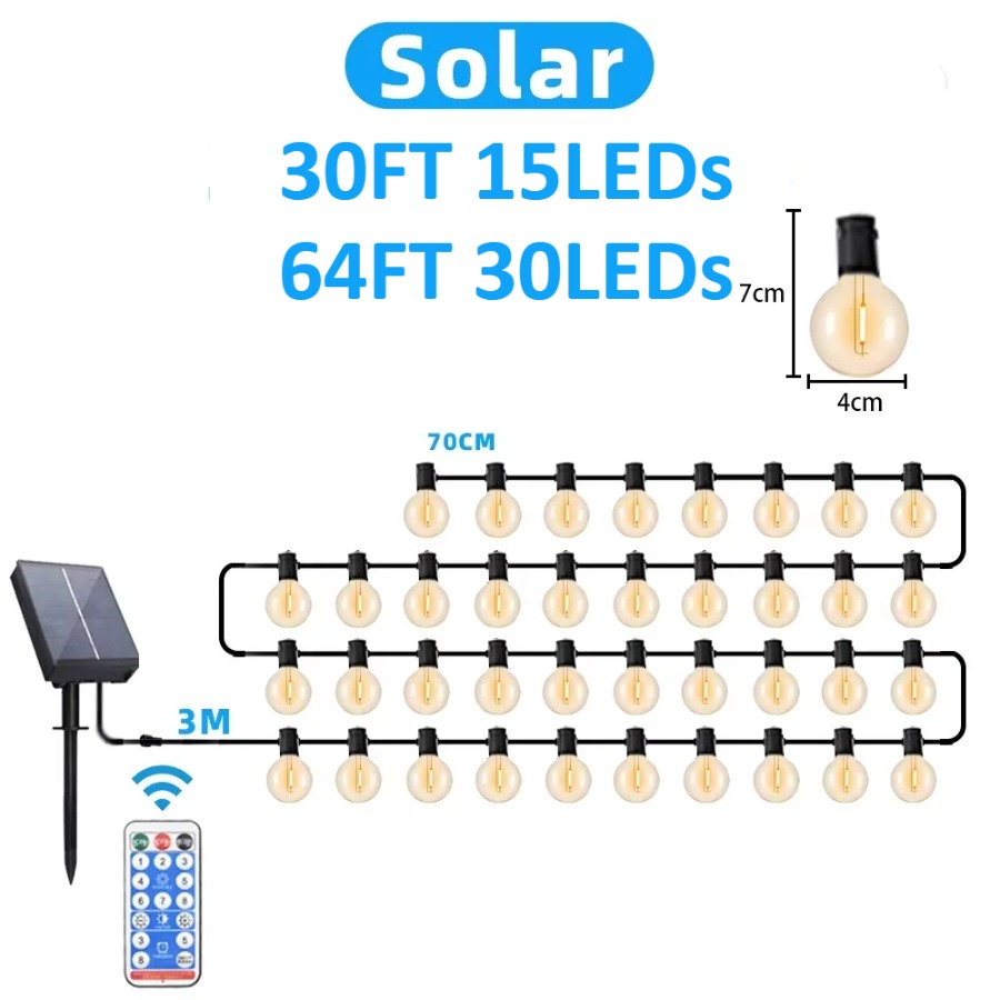 Lampu LED Outdoor 64FT G40 unt - Outdoor Lighting Ideas For Party ulasan dan harga
