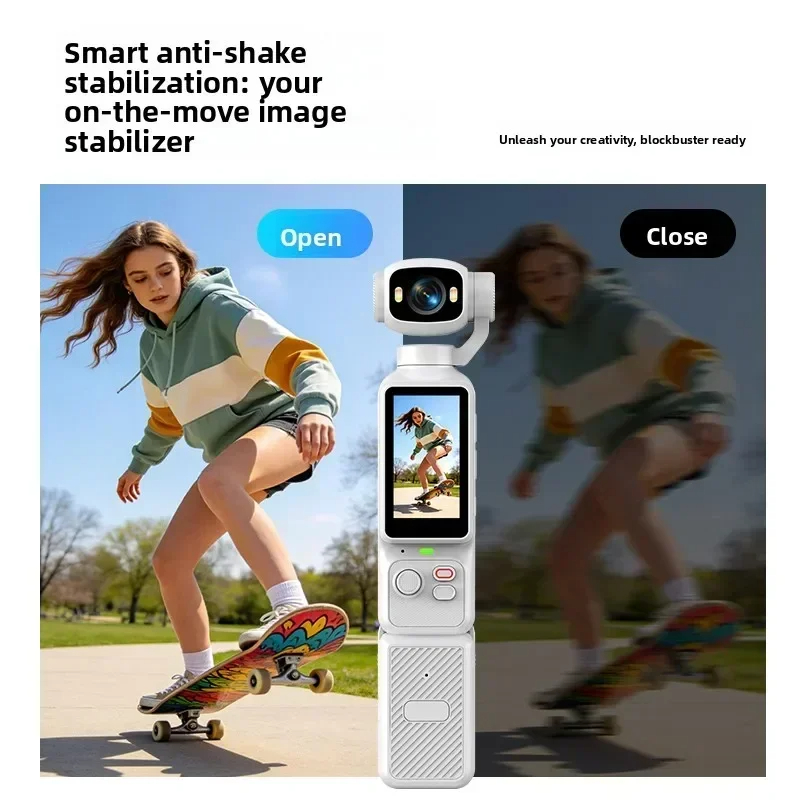 Kamera Aksi Gimbal Genggam 4K  - Outdoor Lighting Video ulasan dan harga