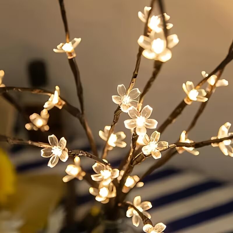 1/2 Buah 20LED Lampu Cabang Po - Outdoor Lighting Decoration ulasan dan harga