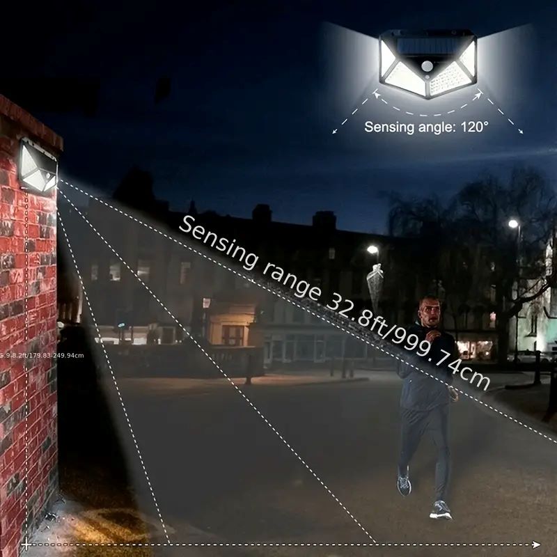 Lampu Taman Tenaga Surya 100LE - Outdoor Lighting With Motion Sensor ulasan dan harga