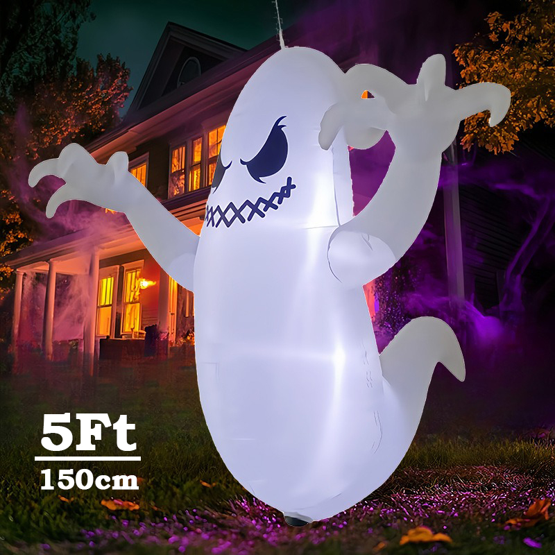 Model Hantu Tiup Halloween 5Ft - Outdoor Lighting For Backyard ulasan dan harga
