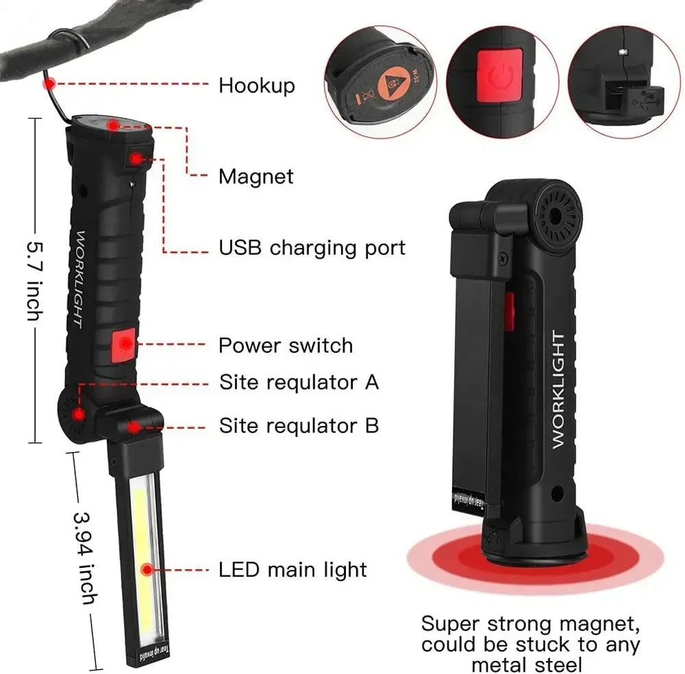 Lampu Inspeksi Senter LED COB  - Outdoor Lighting Panel ulasan dan harga