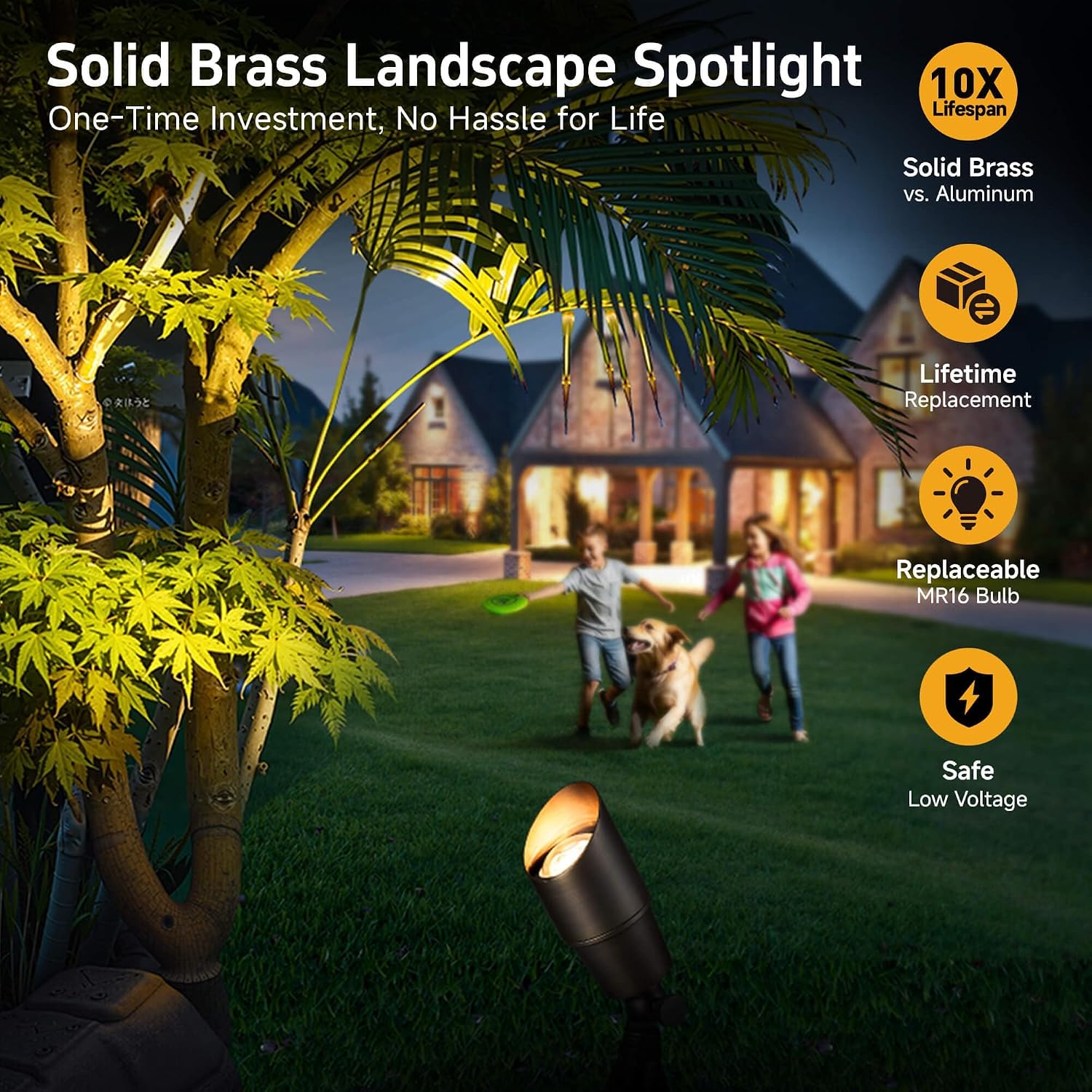 Lampu Lanskap Kuningan Luar Ru - Outdoor Lighting Spotlight ulasan dan harga